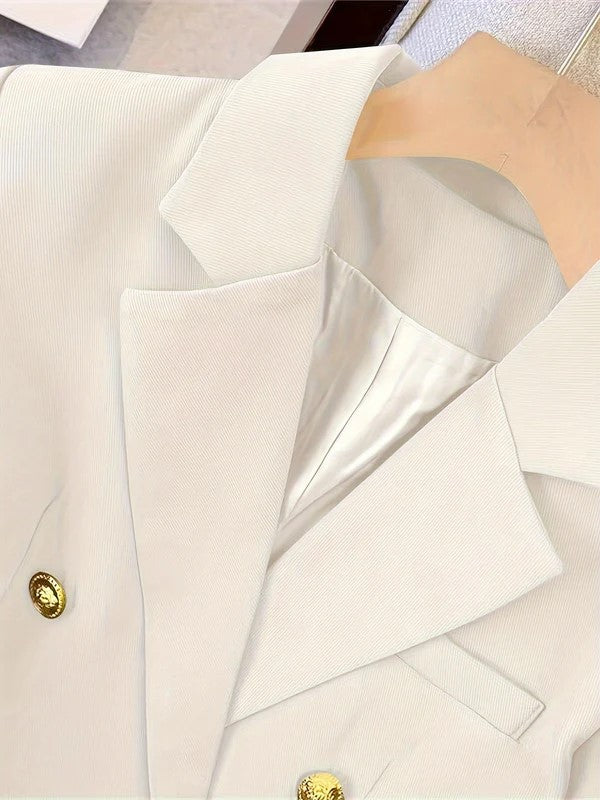 Women's Double-Breasted Blazer for All-Season Events