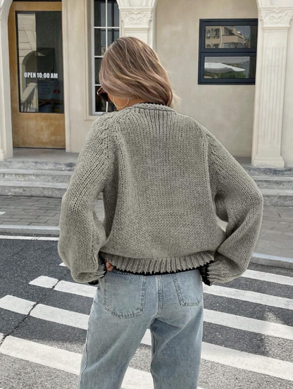 Chic Cropped Knit Cardigan for Everyday Wear