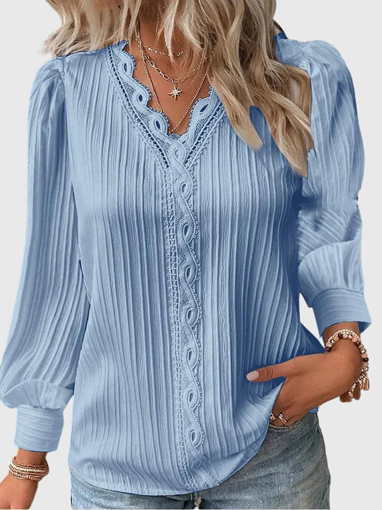 Andrea™ | Chic Pullover Blouse for Any Occasion