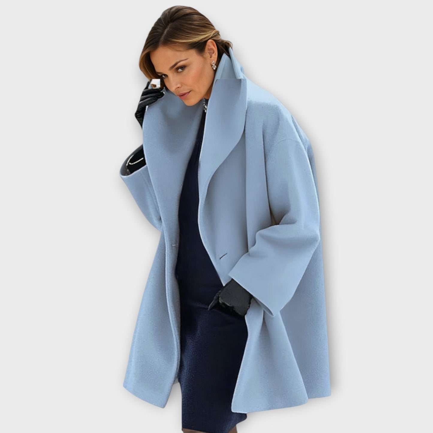 Maria | Cozy Oversized Winter Coat with Wide Collar for Women
