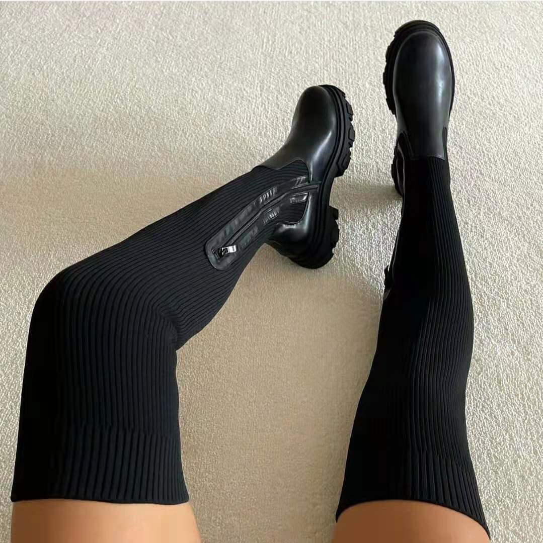 Evelyn - Stylish Knee-High Fashion Boots