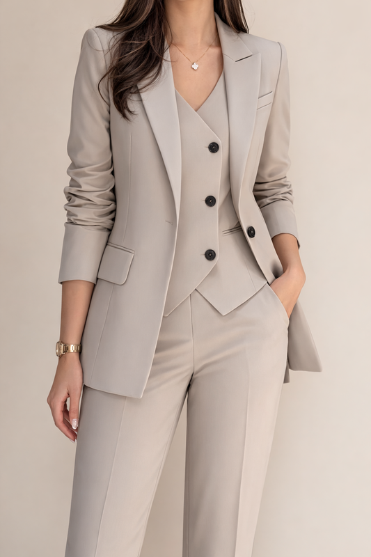 Chic Women's 3-Piece Suit Set for Office and Events