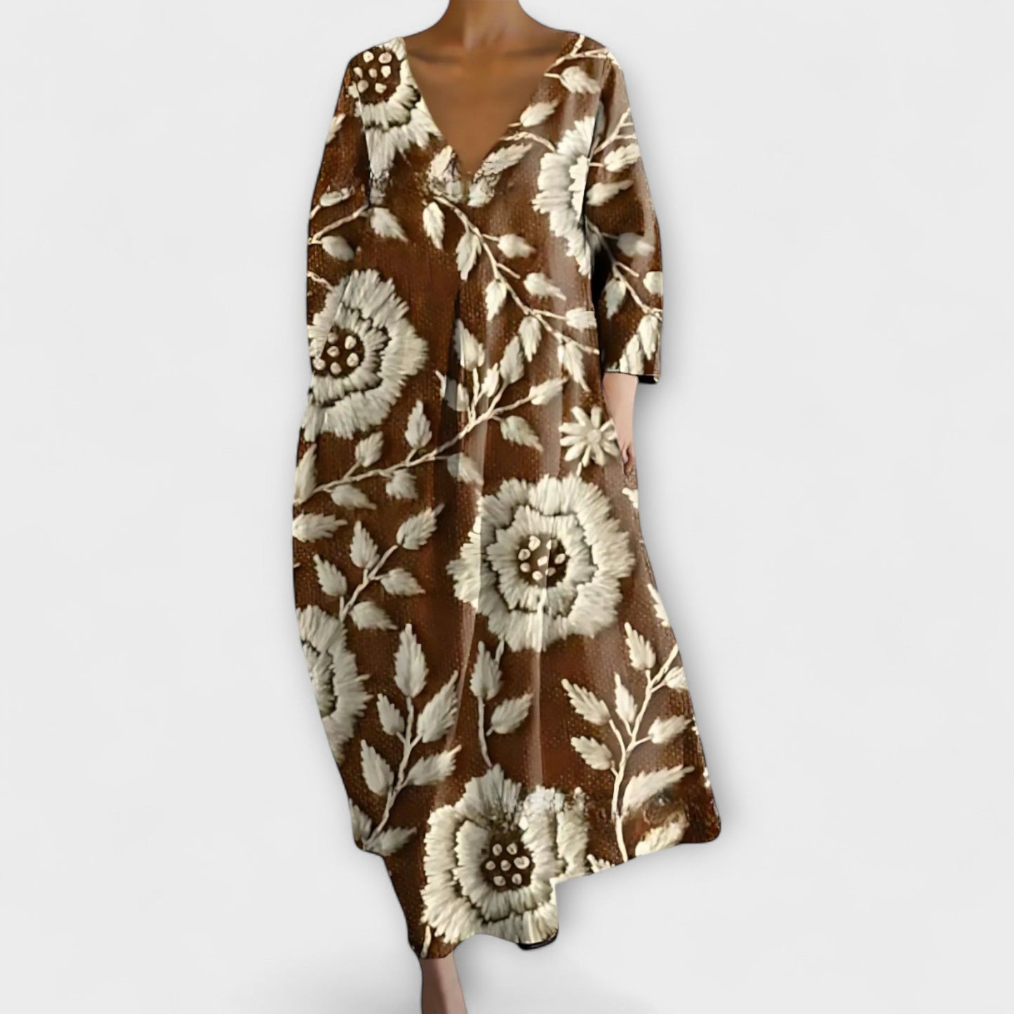 Vibrant V-Neck Maxi Dress for Every Occasion