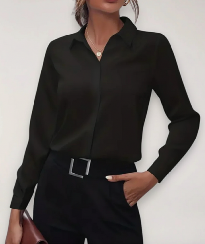 Chic Button-Up Blouse for Office and Daily Wear