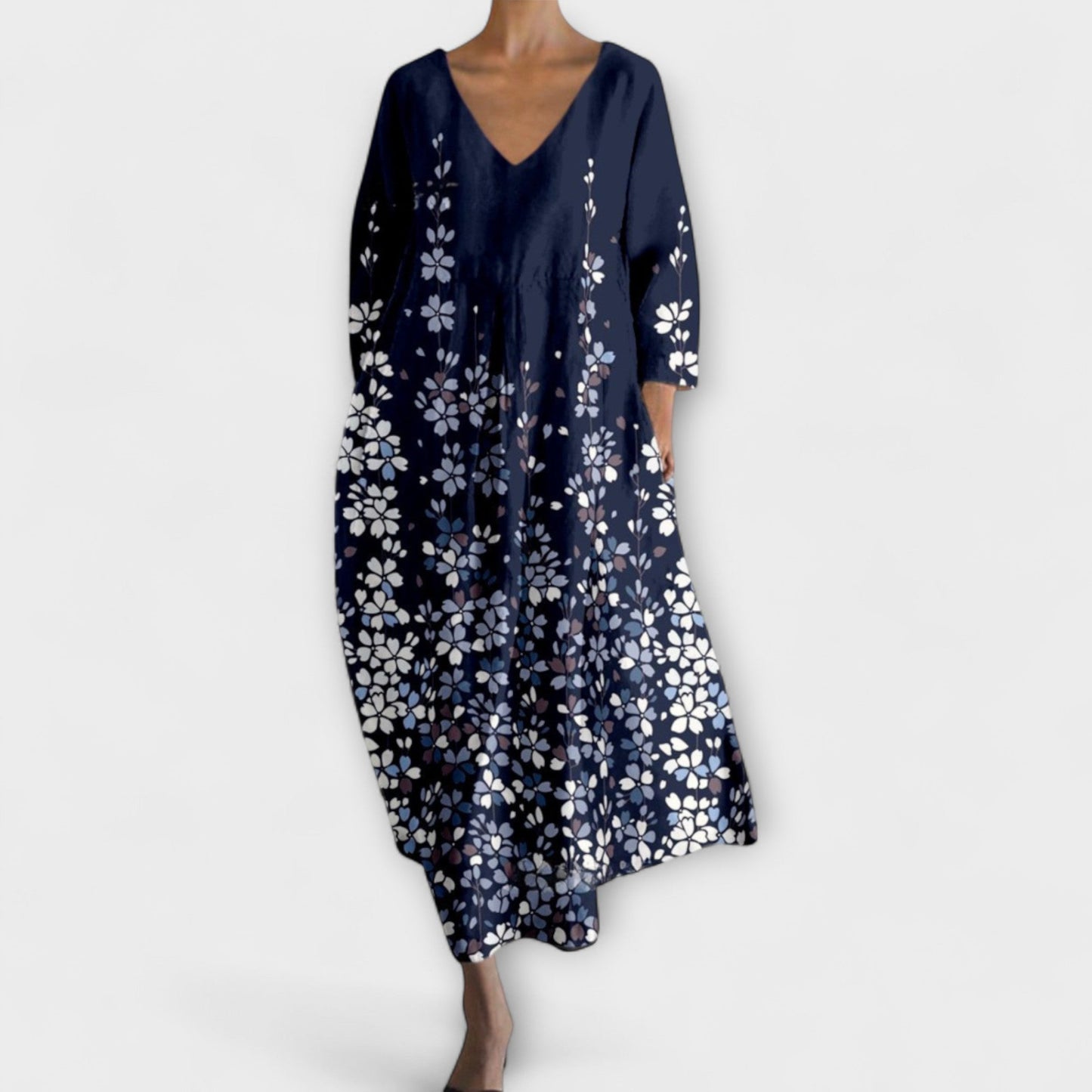 Vibrant V-Neck Maxi Dress for Every Occasion