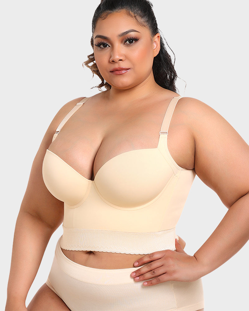 Shapewear Longline Push-Up Bra for All-Day Wear
