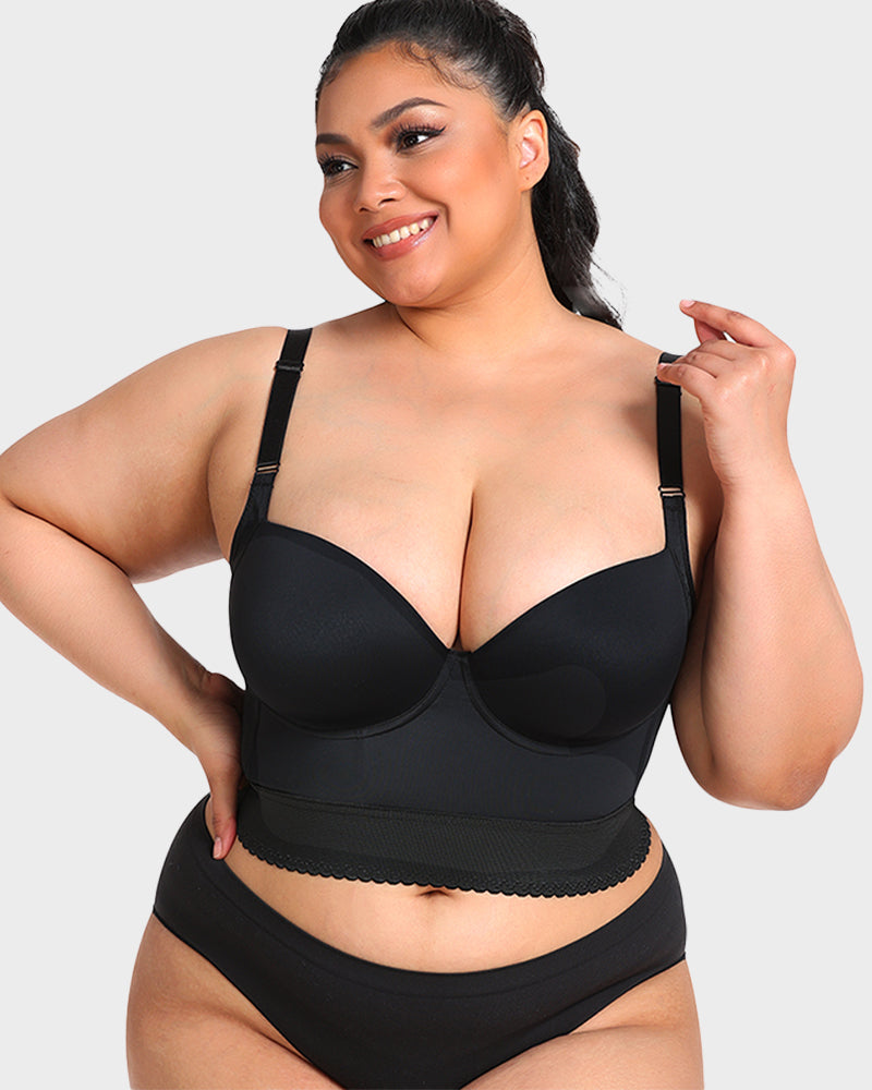 Shapewear Longline Push-Up Bra for All-Day Wear