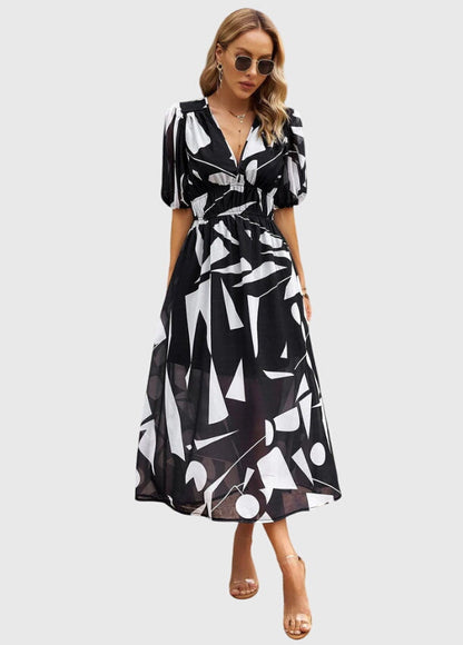 Chic Floral Midi Dress for Any Occasion