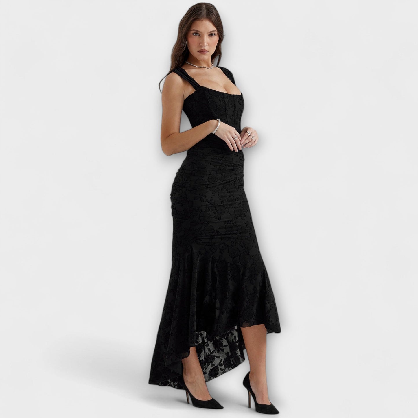 Renske - Chic Corset Long Dress for Events