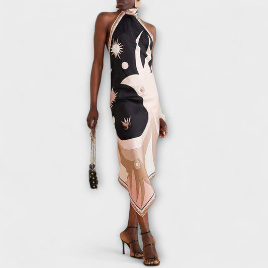 Chic Satin Strap Dress for Events