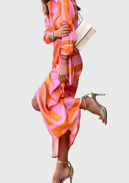 Everly™ | Chic Printed Wrap Dress for Any Occasion