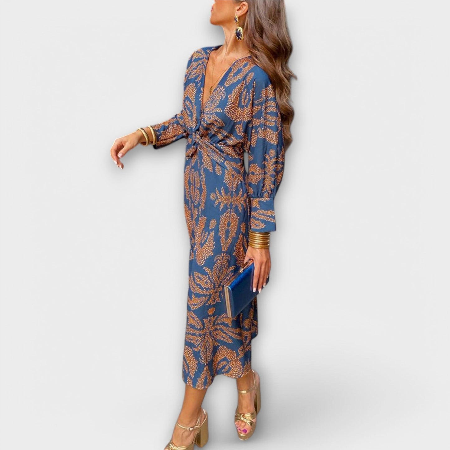 Oriana - Chic Long Sleeve Dress for Any Occasion
