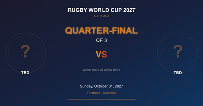 Quarter-Final QF 3 - Rugby World Cup 2027 - Brisbane