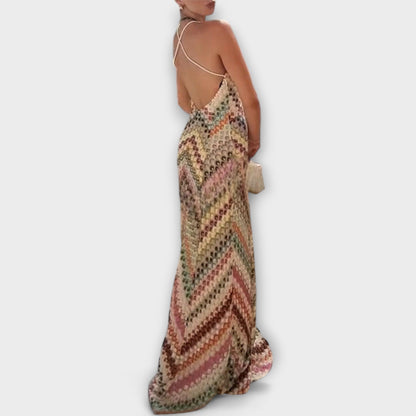 Remi - Missoni Vibrant Herringbone Maxi Dress for Any Occasion