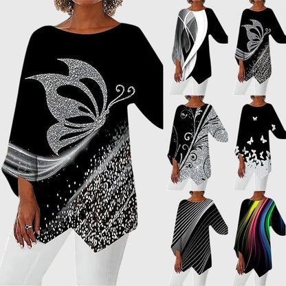 Alayah™ | Chic Crew Neck Blouse for Everyday Wear