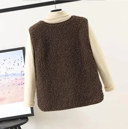 Chic Plush Vest for Women - Ideal for Layering