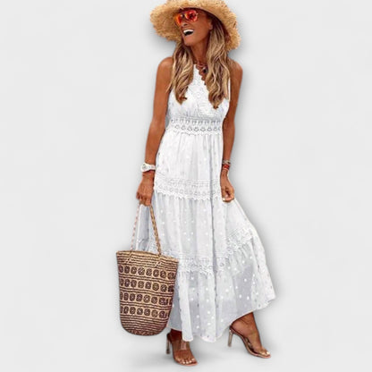 Boho Lace Maxi Dress for Festive Occasions