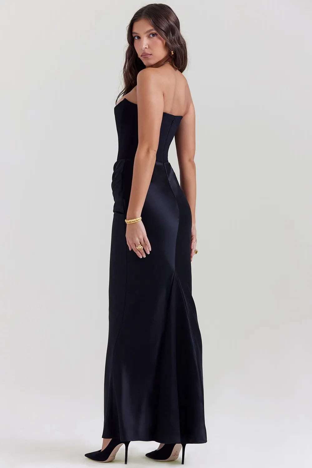 Victoria Noir | Chic Black Wedding Guest Dress