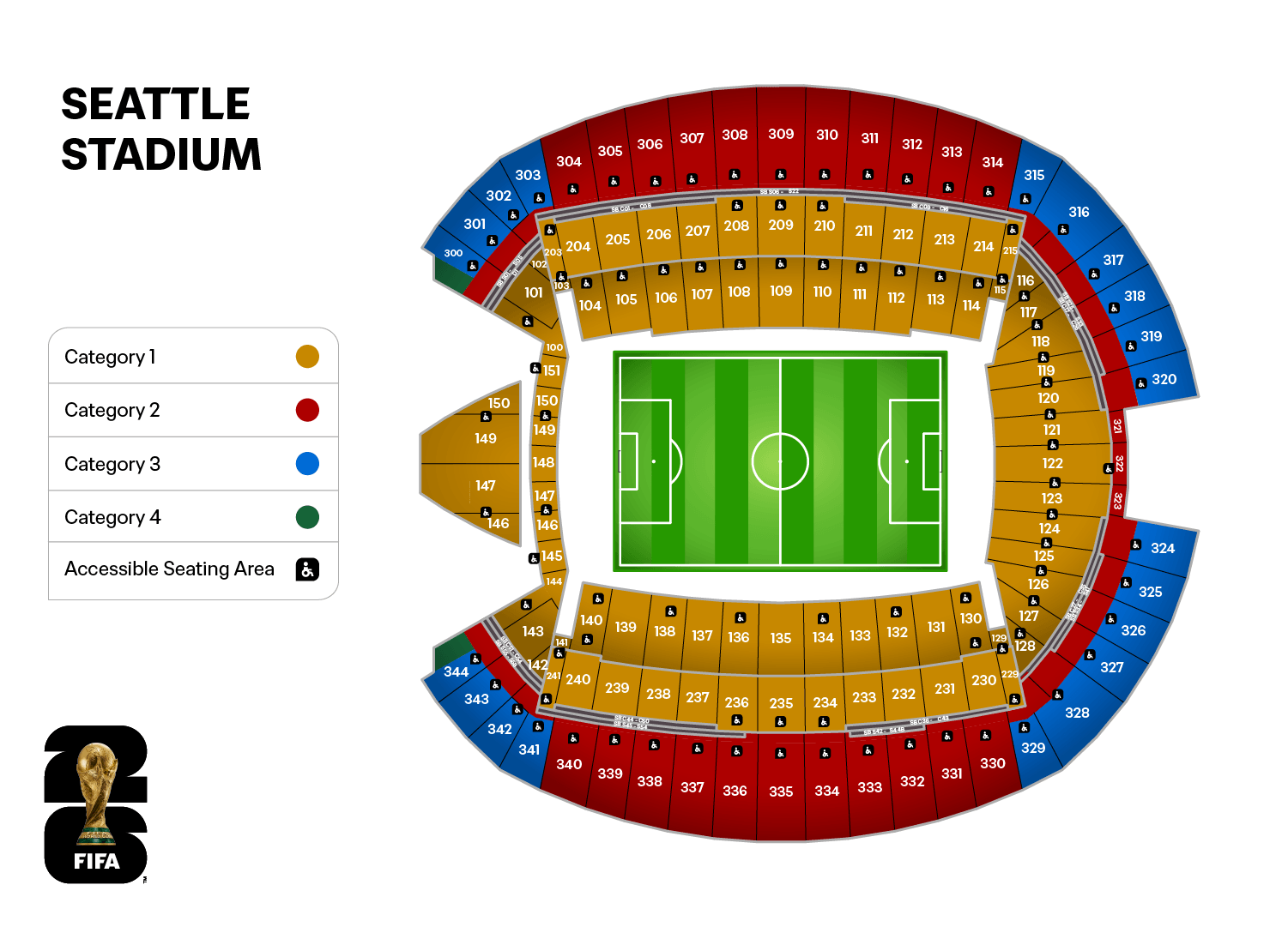 Buy FIFA World Cup 2026 Tickets | Belgium vs Egypt | Match 16 - Lumen Field, Seattle