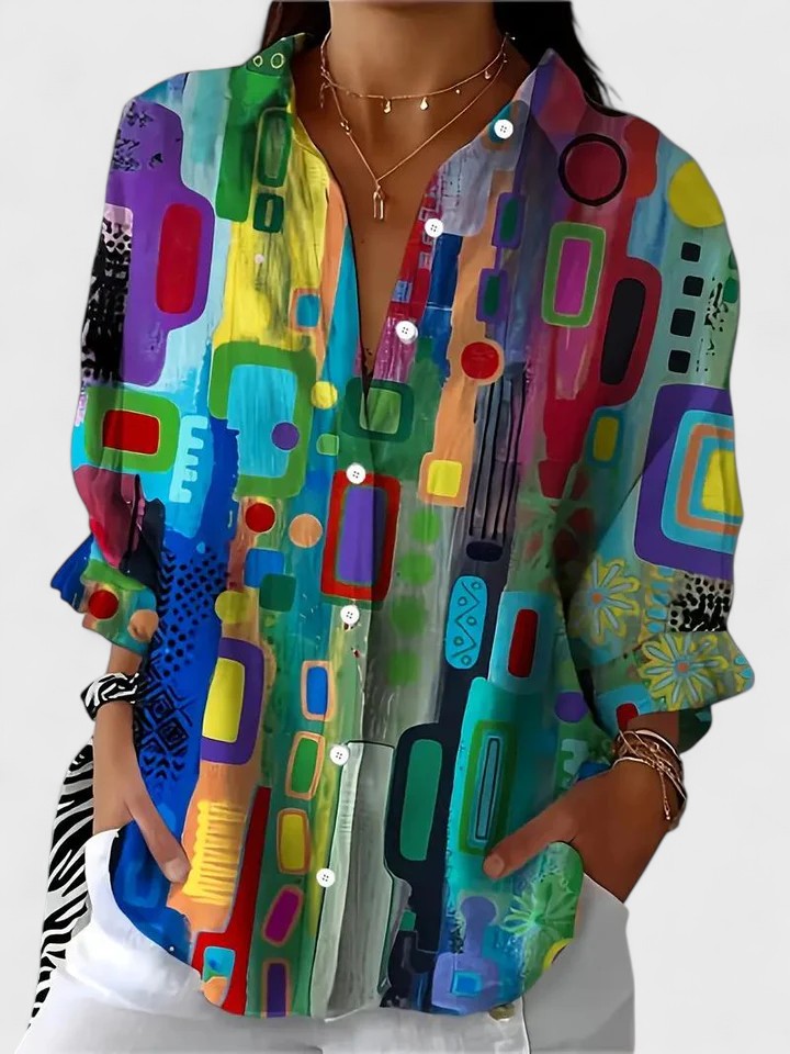 Rose™ | Chic Geometric Pattern Top for All Occasions